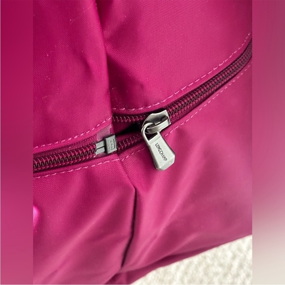 NWT Le Pilage extensible modele depose dahlia raspberry purple pink travel tote - Picture 12 of 15